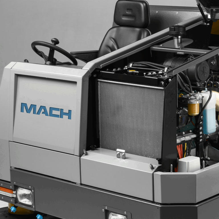 Engine cooling system with frontal radiator